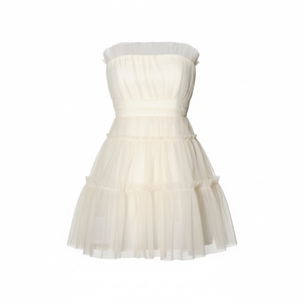 Tulle Tiered Mini Dress