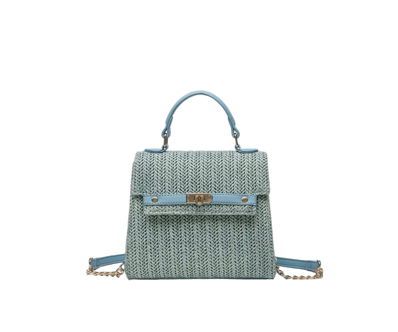 Woven Straw Crossbody Purse